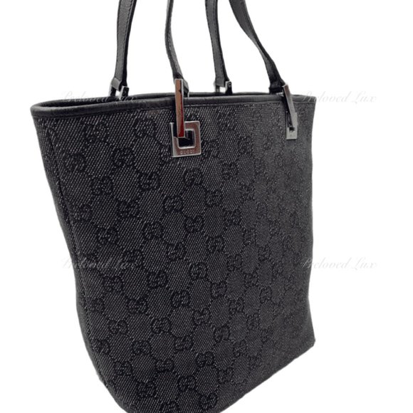 Authentic Gucci Monogram Bucket Shoulder Bag - Picture 2 of 13